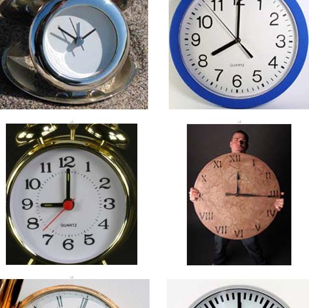 weird clocks front