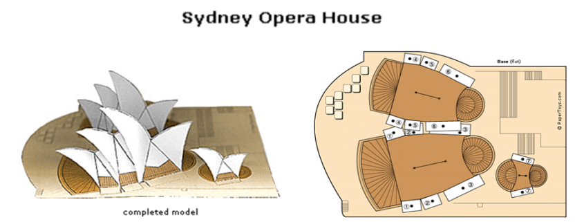 Opera House paper craft